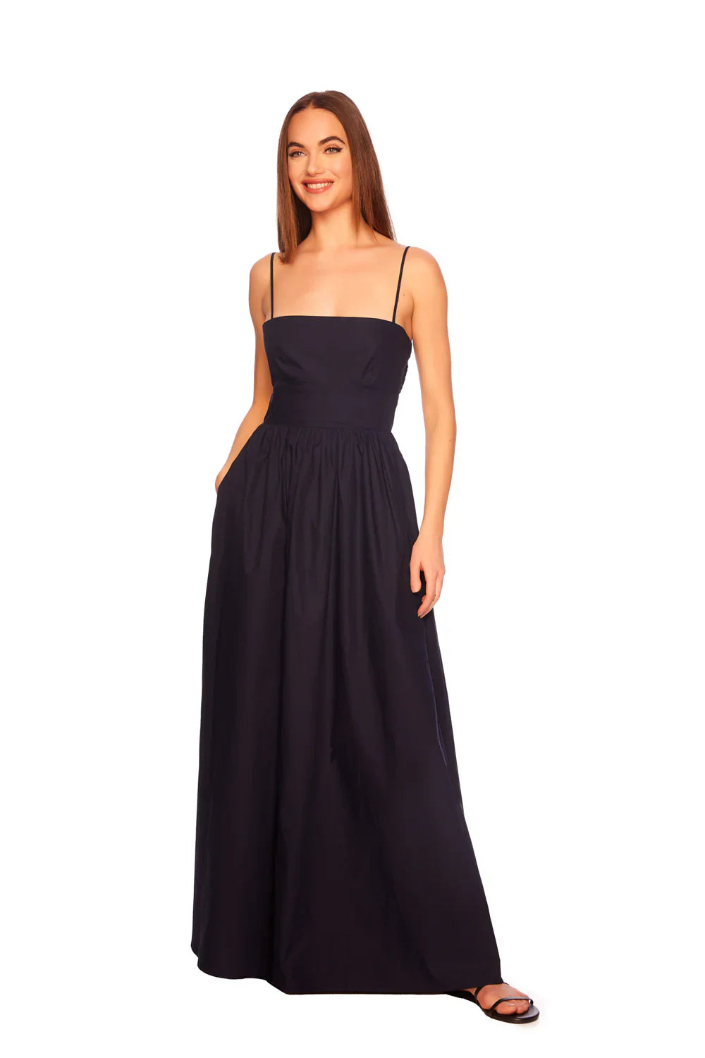 Susana Monaco Poplin Open Back Dress