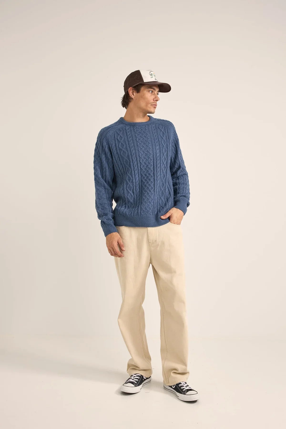 Rhythm Mohair Fishermans Knit Sweater