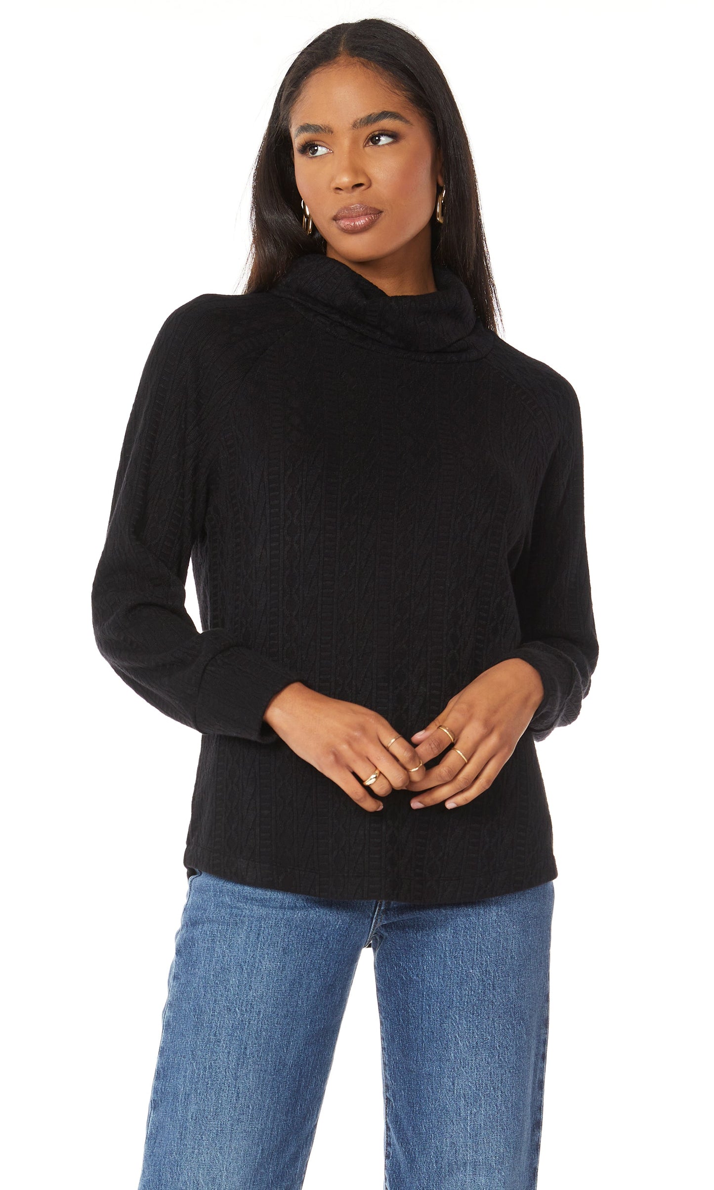 Bobi Funnel Neck Top