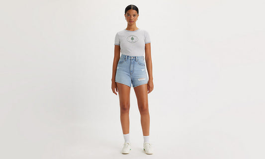 Levis High Waisted Mom Short Light Touch Short