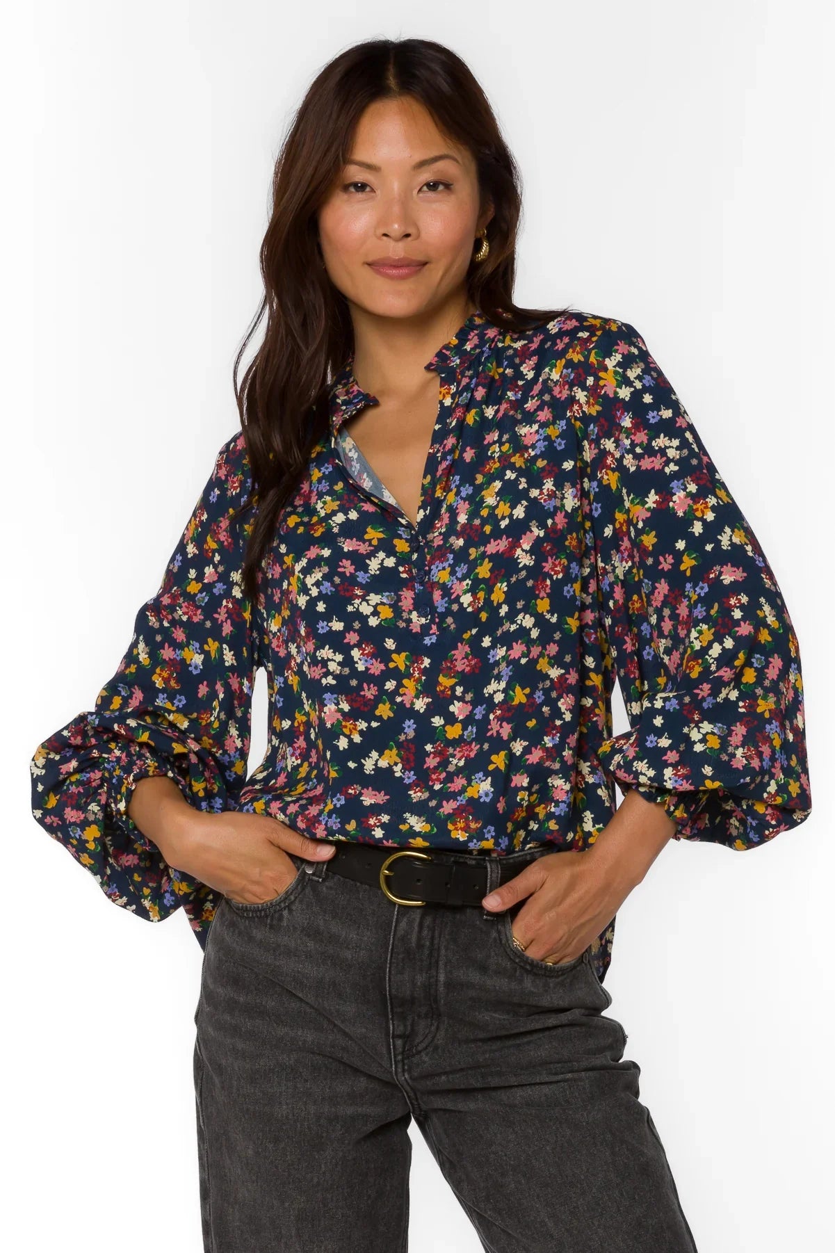 Velvet Heart Avena Multi Ditsy Floral Blouse