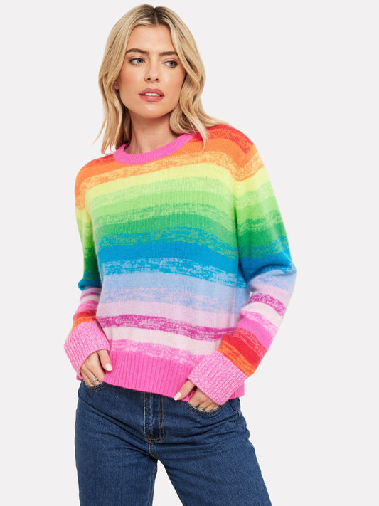 Brodie Maisie Stripe Crew Sweater