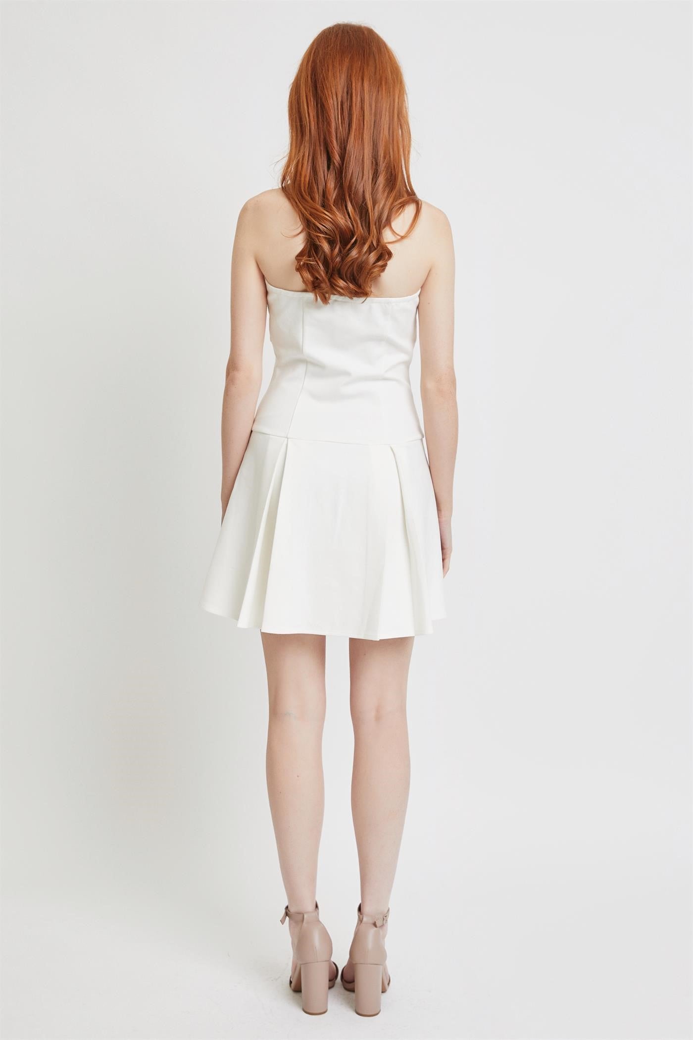 Lena Contrasting Bow Detail Mini Dress