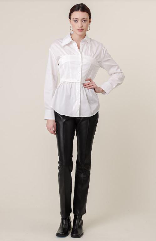 Line & Dot Rene Poplin Top