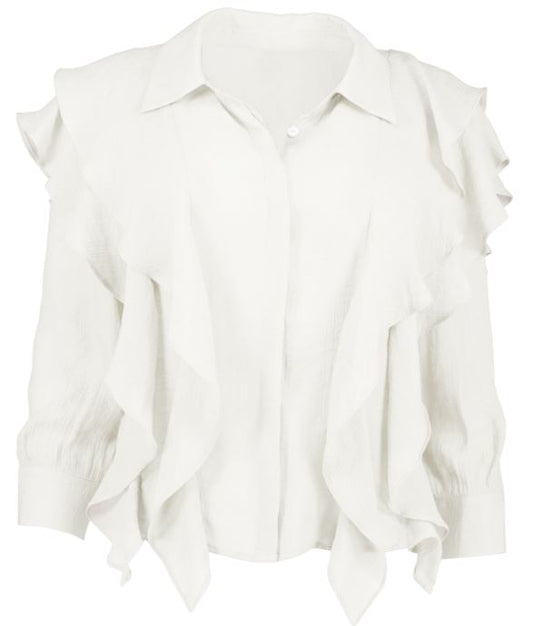 Bishop & Young Chantal Ruffle Long Sleeve Top