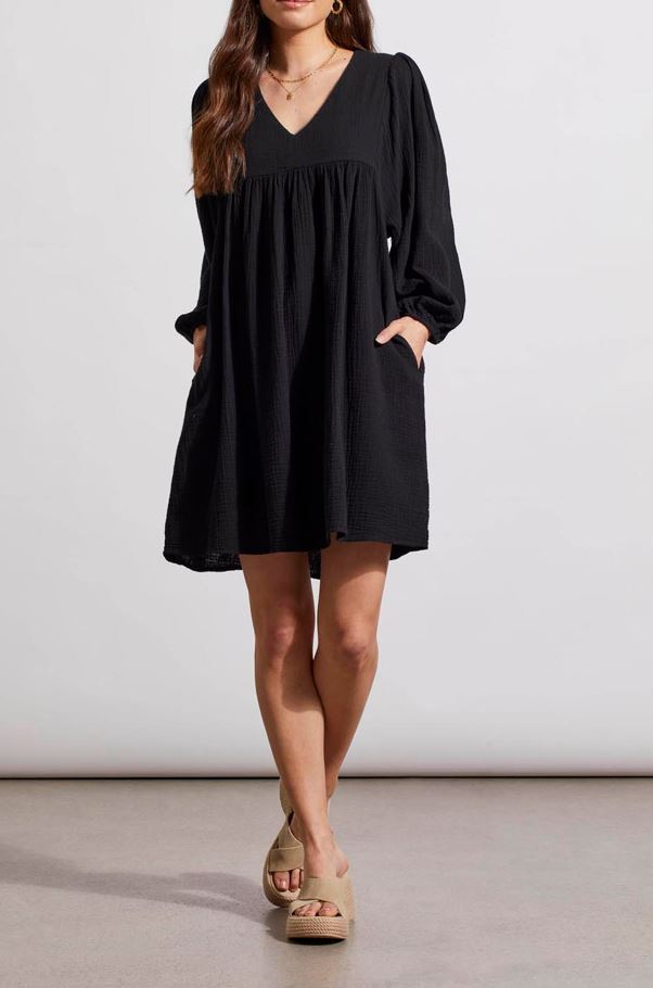 Tribal 3/4 Puff Sleeve Dress