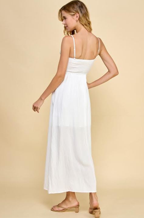 Millibon Solid Bustier Long Dress