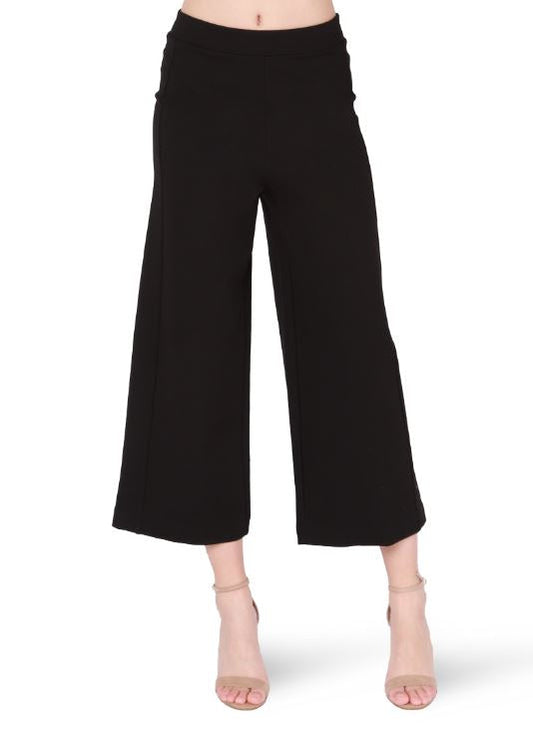 Dex Wide Leg Ponte Cropped Pant