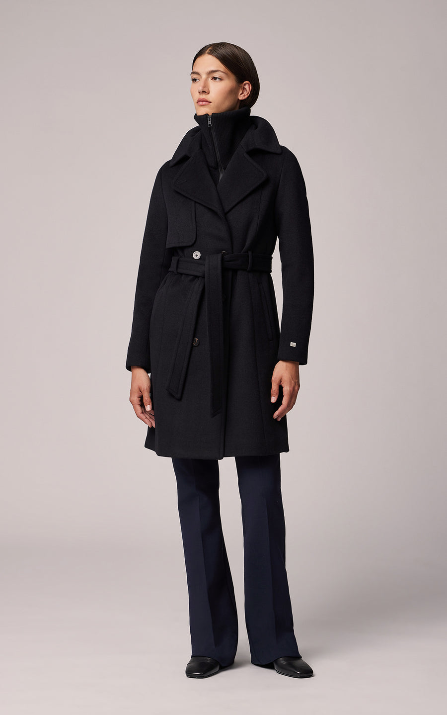 Soia & Kyo Fabianne-C Belted Wool Coat