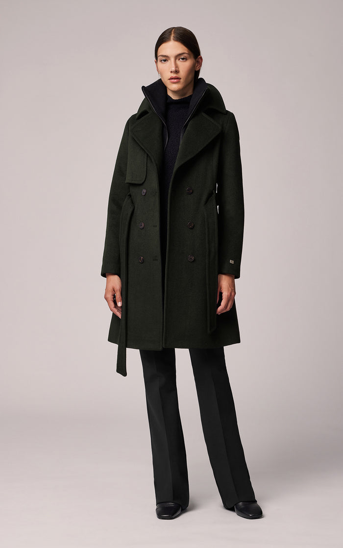 Soia & Kyo Fabianne-C Belted Wool Coat