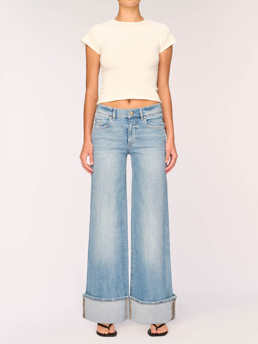 DL1961 Hepburn Wide Leg Low Rise Vintage Jeans