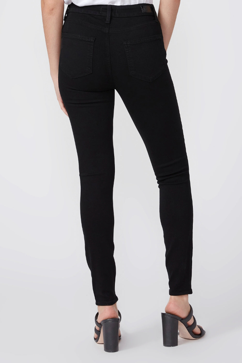 PAIGE - HOXTON HIGH RISE SKINNY ANKLE BLACK SHADOW