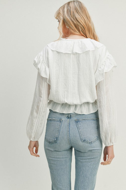 Lush Ruffle Detail Top