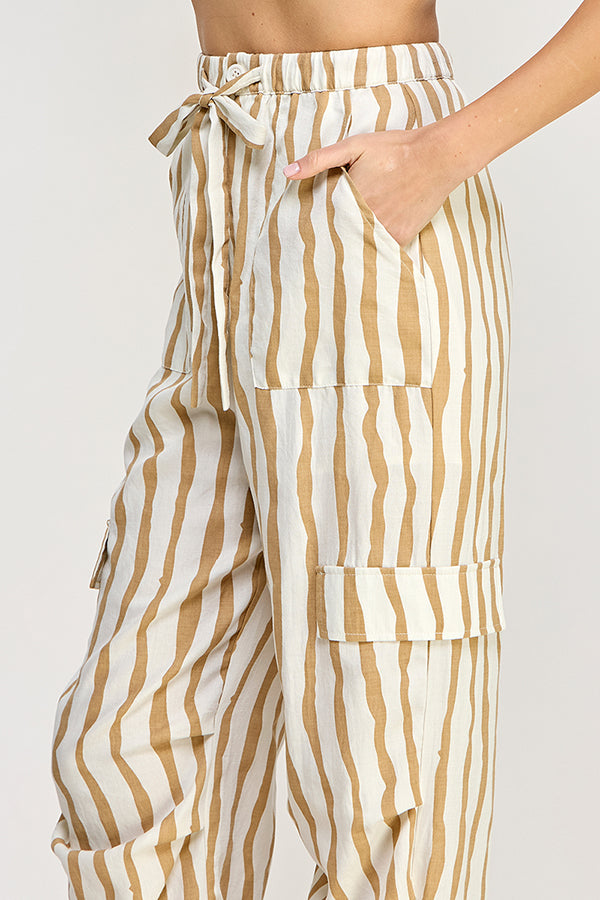 Rubienn Stripe Relax Trouser