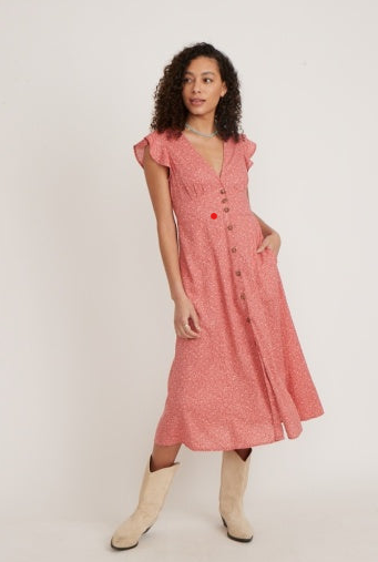 Marine Layer Camila Midi Dress