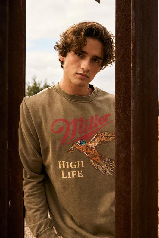 American Needle Sunday Fleece Miller High Life Crewneck Sweatshirt