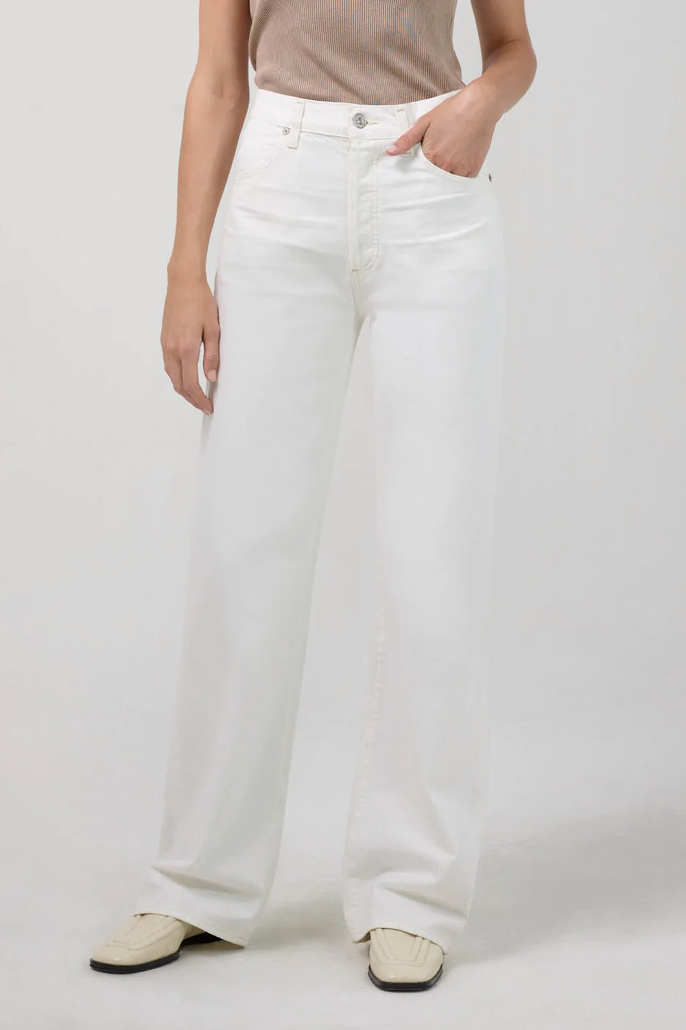 CITIZENS OF HUMANITY - ANNINA TROUSER JEAN SEA SHELL