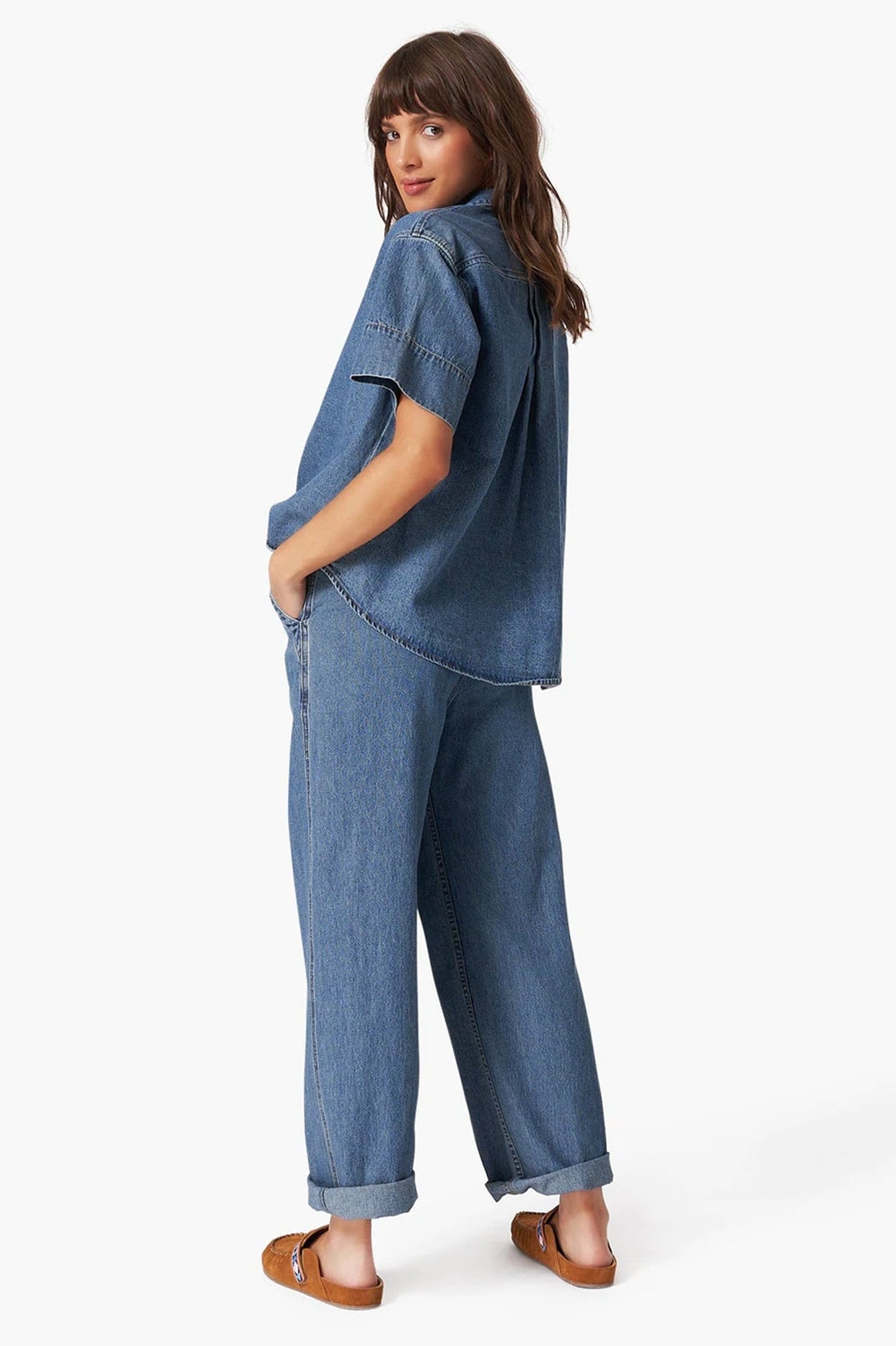 XIRENA - BAYLOR PANT DENIM NIGHTINGALE WAS $589