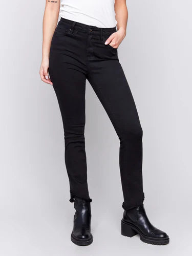 Charlie B Asymetrical Hem Bootcut Pant