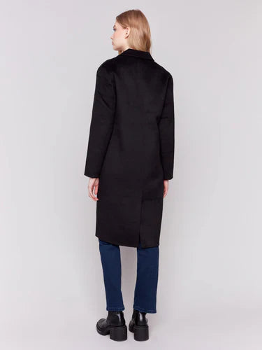 Charlie B Double Face Long Wool Coat