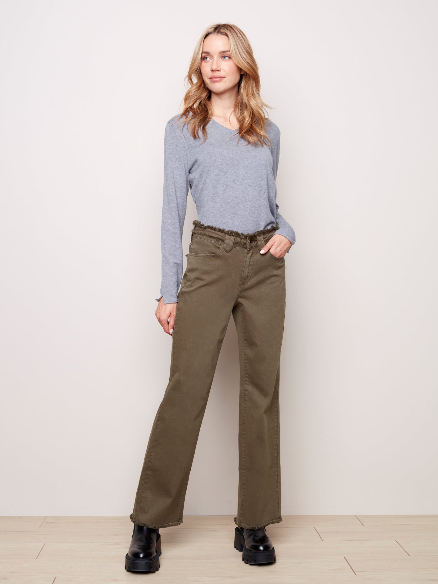 Charlie B Stretch Twill Pant