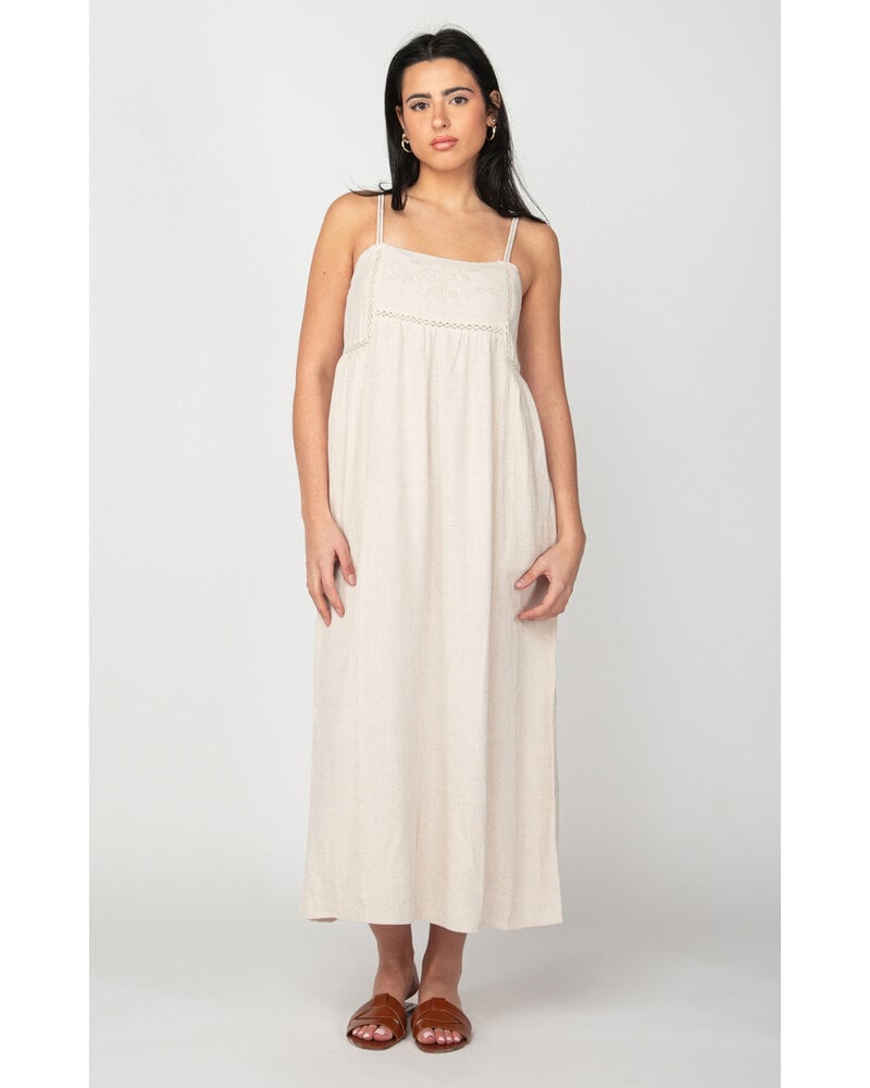 Dex Linen Blend Midi Dress