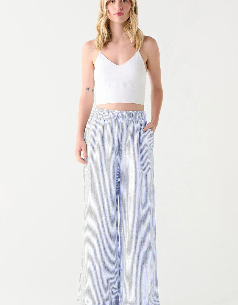 Dex Elastic Waist Wide Leg Pant