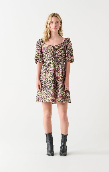 Dex Puffed Sleeve Mini Dress