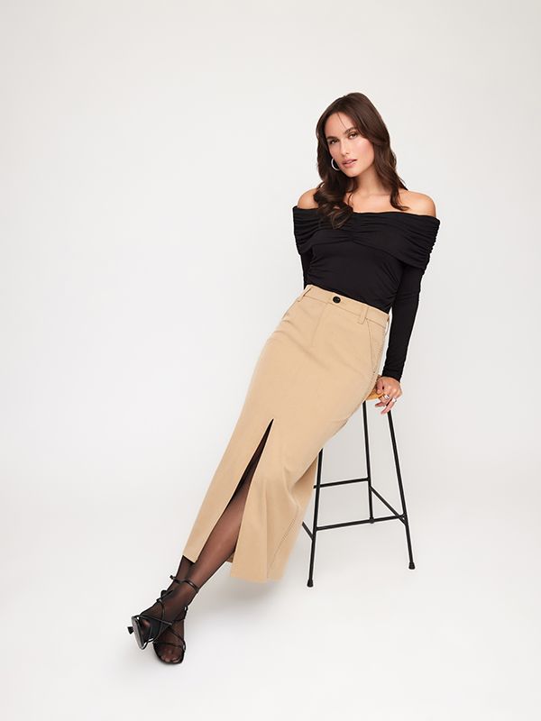 Fifteen Twenty Claire Saddle Stitch Skirt