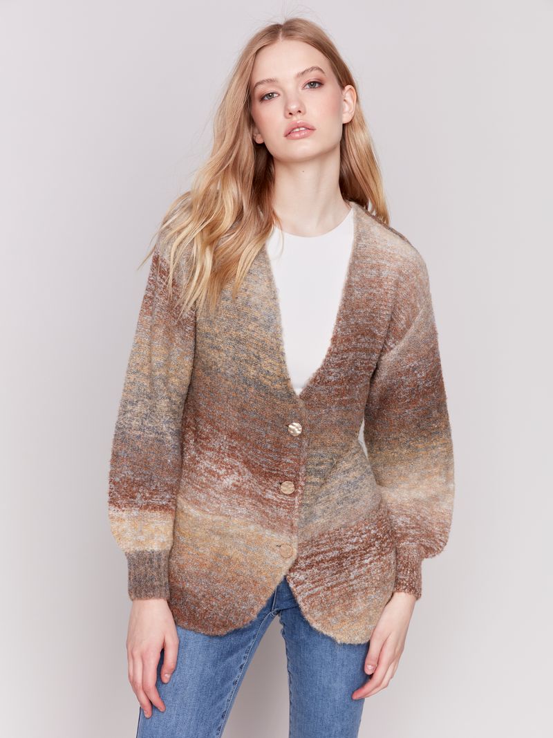 Charlie B Boucle Knit Cardigan