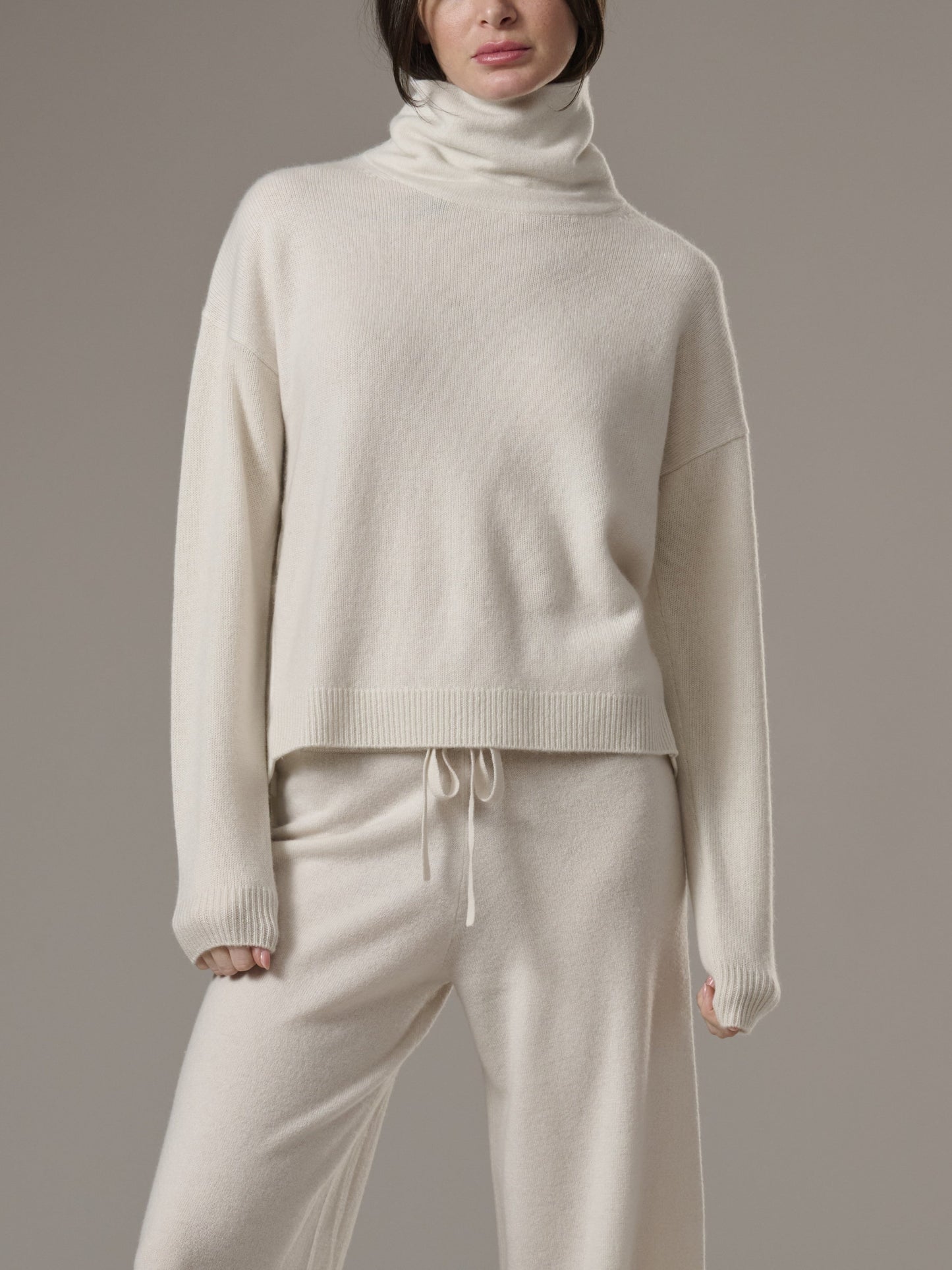 Splendid Tori Cashmere Cowl Neck Sweater