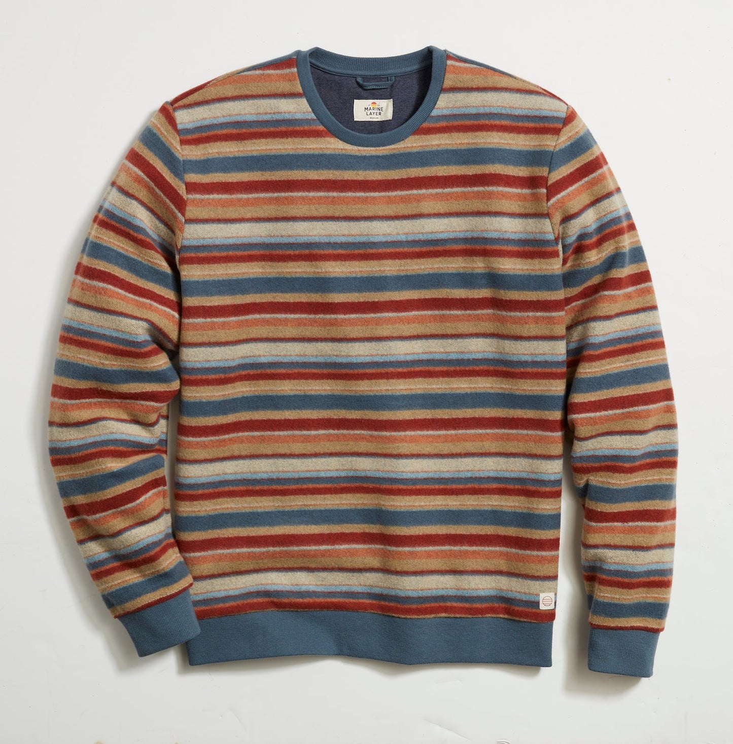 Marine Layer Fleece Out Stripe Crewneck