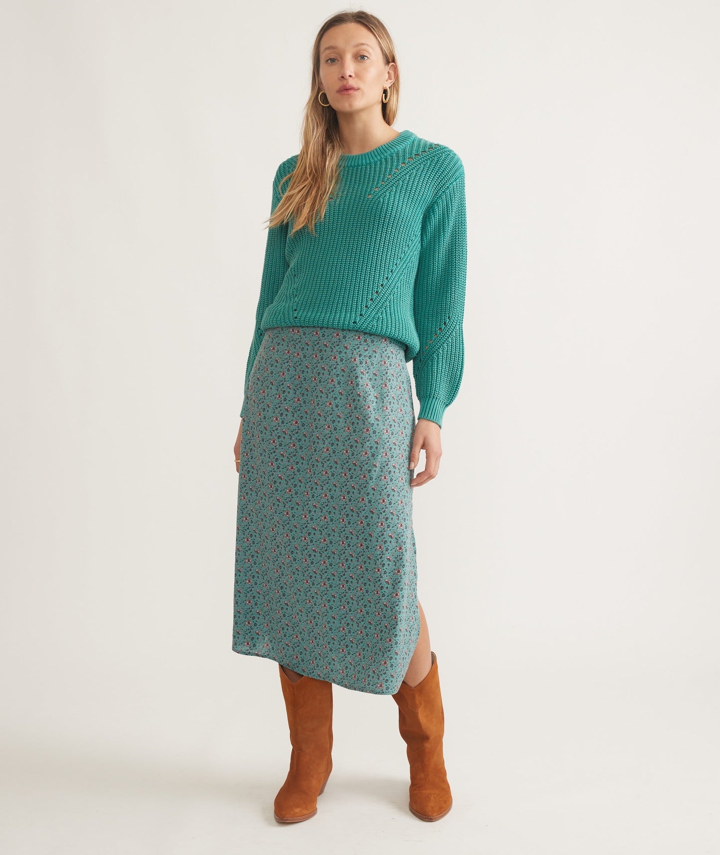 Marine Layer Ryan Midi Slip Skirt