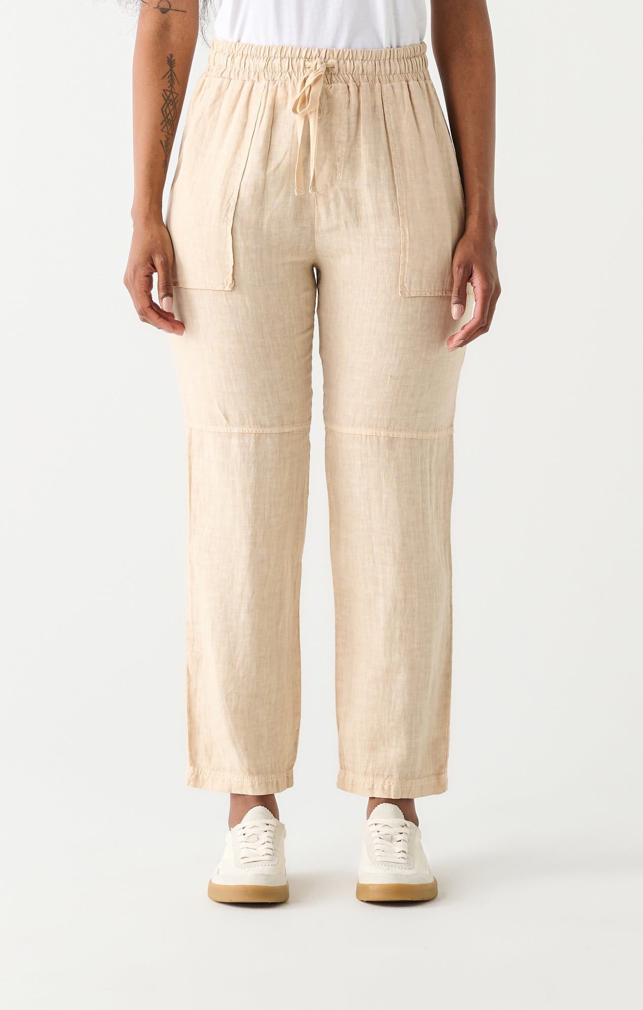 Dex Utility Tie Waist Linen Trouser