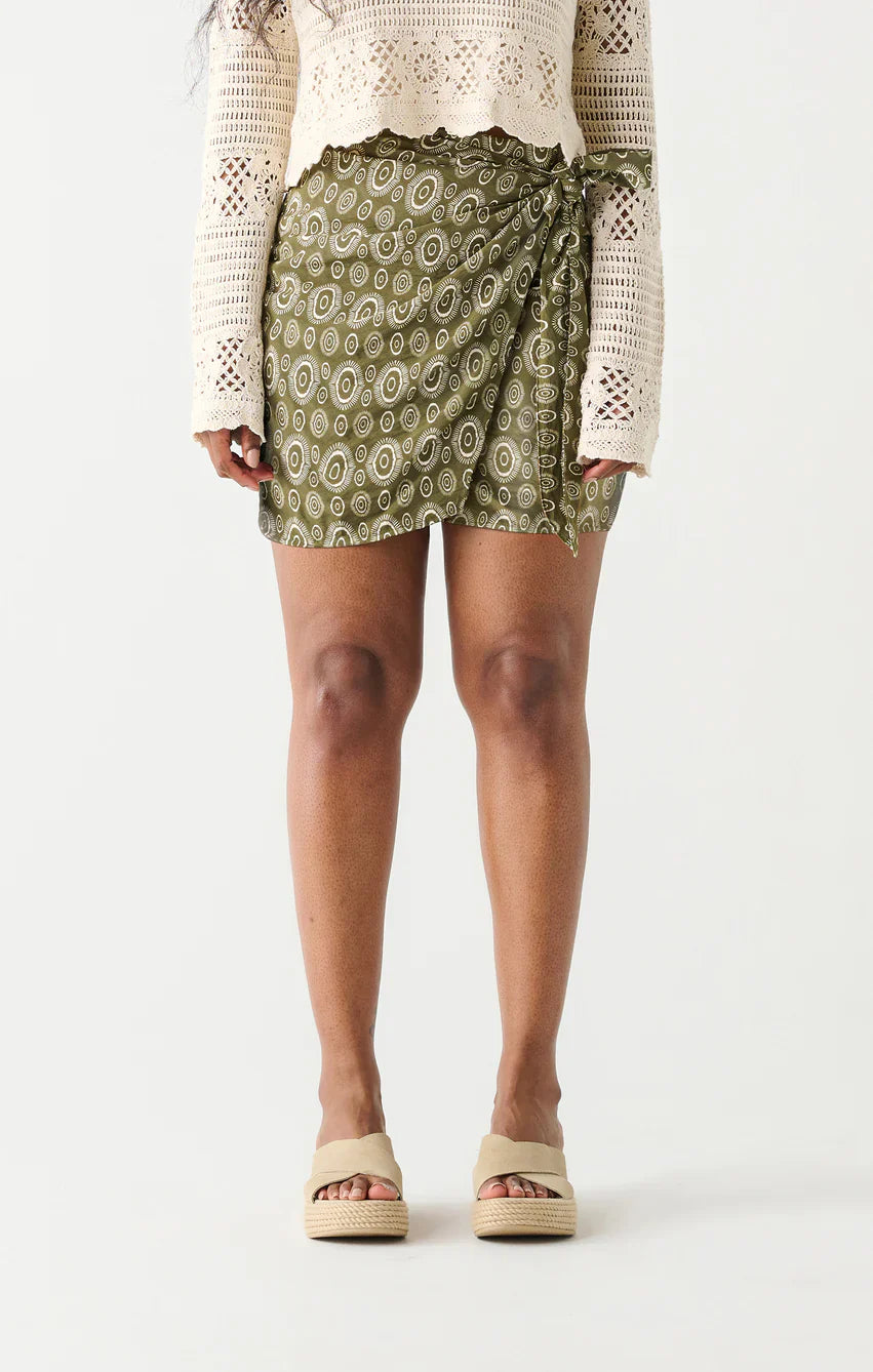 Dex Printed Skort With Knot