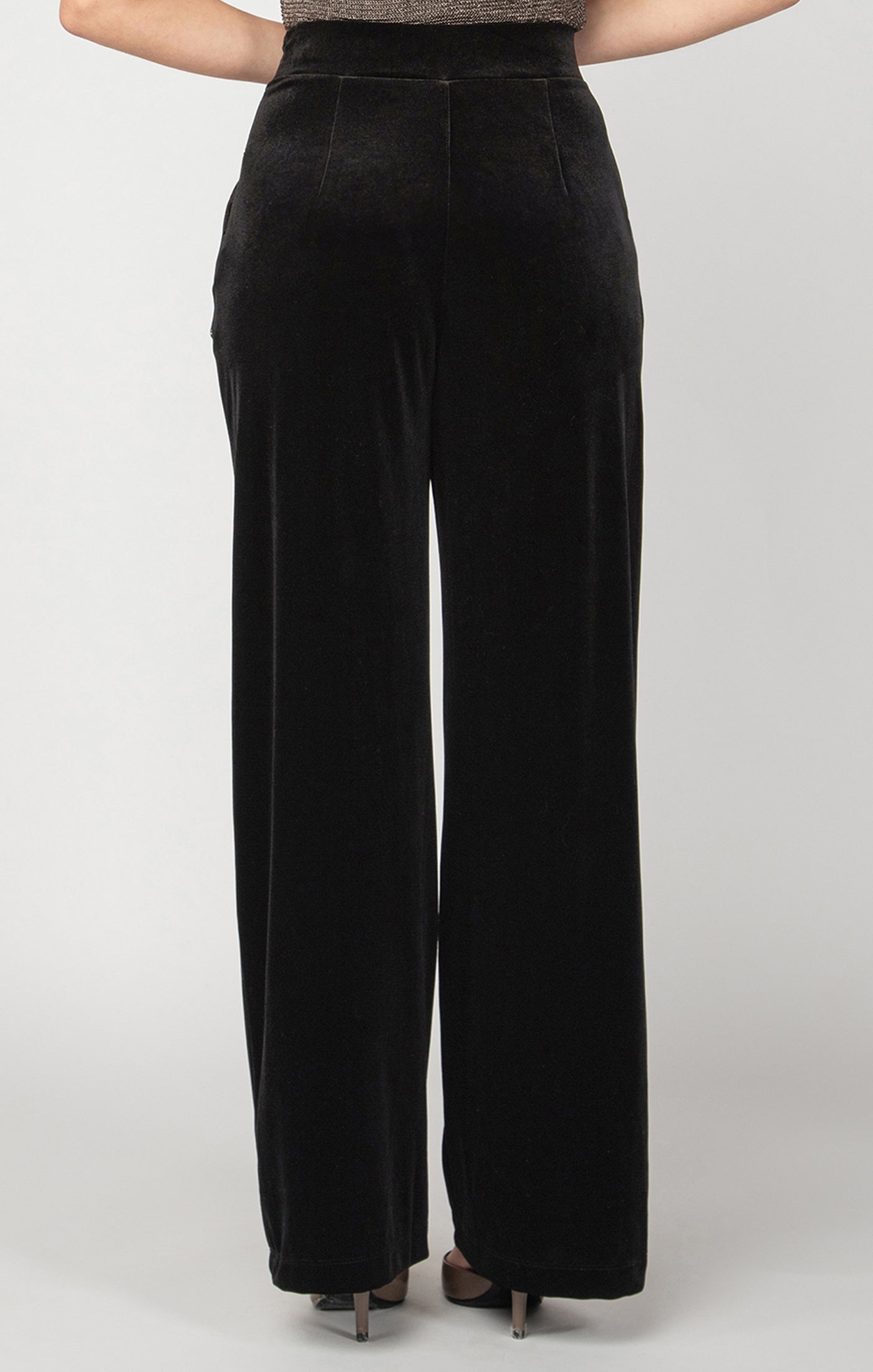 Dex Wide Leg Velour Pant